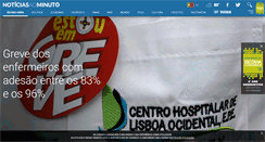 Desktop Screenshot of noticiasaominuto.com