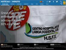 Tablet Screenshot of noticiasaominuto.com